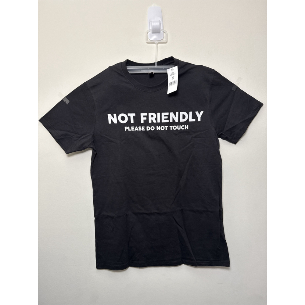 Platinum Tshirt Women M Not Friendly Please Do Not Touch